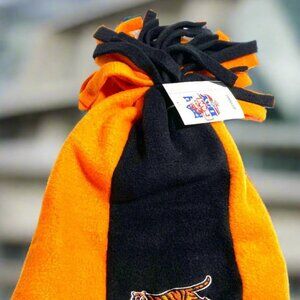 Cincinnati Bengals Vintage Late '90s NFL Black/Orange Cuffless NOS Fleece Tassel